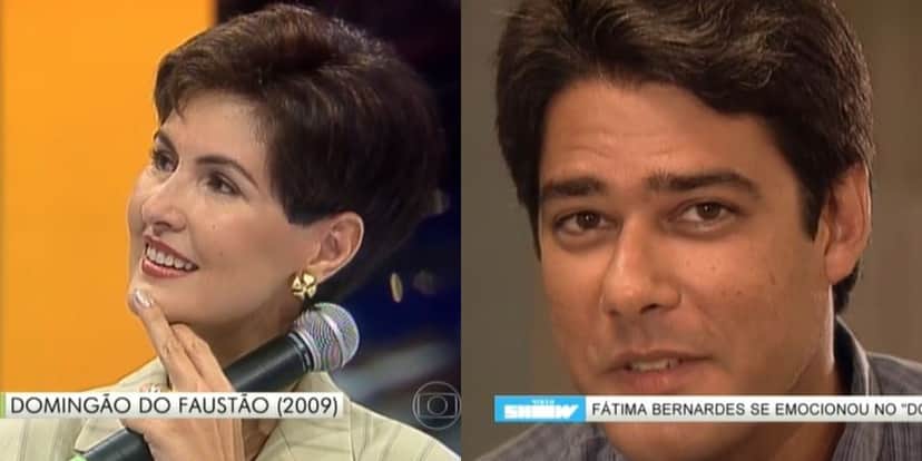 Fátima Bernardes e William Bonner no "Arquivo Confidencial", em 1998 (Foto: Reprodução/TV Globo) Fátima Bernardes e William Bonner no "Arquivo Confidencial", em 1998 (Foto: Reprodução/TV Globo)