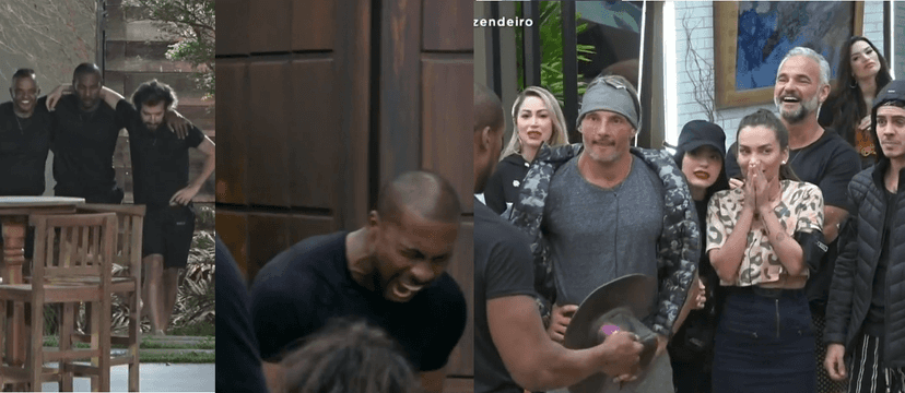 Peões reagiram a chegada dos colegas que participaram da prova do Fazendeiro no reality show da Record TV (Foto: Reprodução) A Fazenda Rodrigo Peões reagiram a chegada dos colegas que participaram da prova do Fazendeiro no reality show da Record TV (Foto: Reprodução) A Fazenda Rodrigo