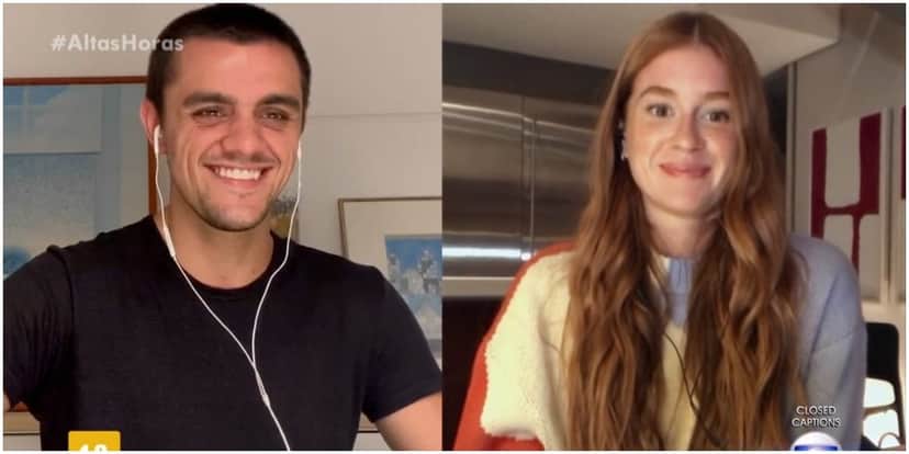 Felipe Simas e Marina Ruy Barbosa (Foto: Reprodução) Felipe Simas e Marina Ruy Barbosa (Foto: Reprodução)