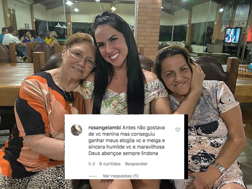 Graciele Lacerda recebeu um comentário de um seguidor (Foto: reprodução) Graciele Lacerda recebeu um comentário de um seguidor (Foto: reprodução)