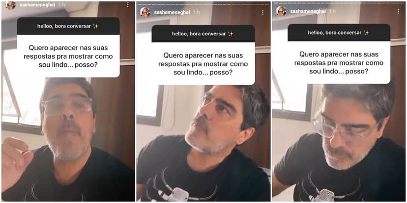 Junno Andrade apareceu nos stories de Sasha, mas ficou em silêncio (Reprodução) Junno Andrade apareceu nos stories de Sasha, mas ficou em silêncio (Reprodução)