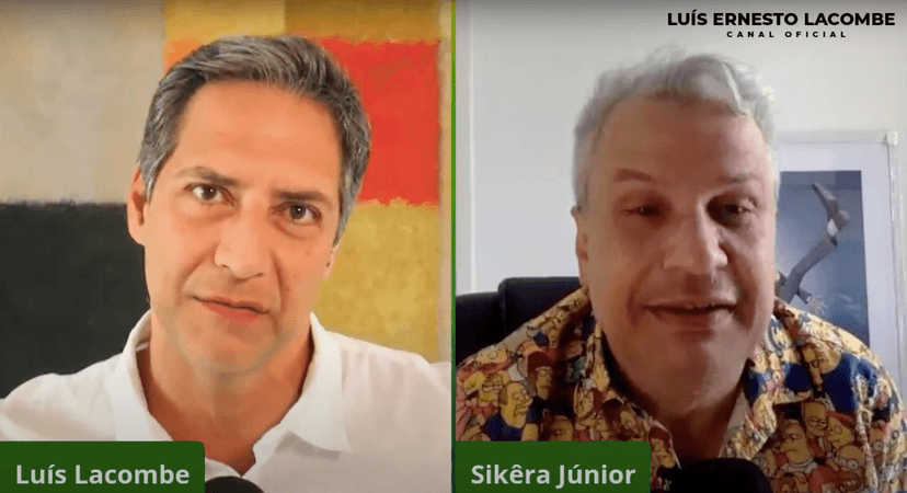 Lacombe entrevistou Sikêra Jr em seu canal (Foto: reprodução/Youtube) Lacombe entrevistou Sikêra Jr em seu canal (Foto: reprodução/Youtube)