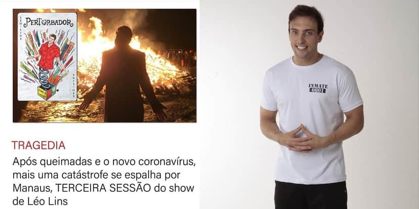 Léo Lins é conhecido por fazer piadas polêmicas (Foto: Reprodução/Instagram) Léo Lins é conhecido por fazer piadas polêmicas (Foto: Reprodução/Instagram)