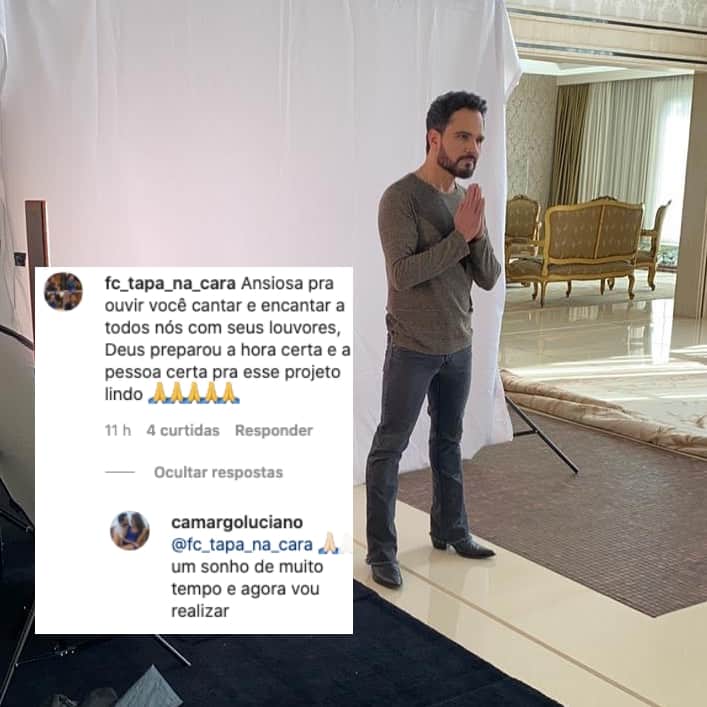 Luciano Camargo abriu o coração sobre seu sonho (Foto: reprodução/Instagram) Luciano Camargo abriu o coração sobre seu sonho (Foto: reprodução/Instagram)