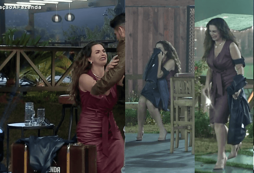 Luiza vence, não acredita, e passa mal no caminho de volta no reality show da Record (Foto: Reprodução) A Fazenda Luiza vence, não acredita, e passa mal no caminho de volta no reality show da Record (Foto: Reprodução) A Fazenda