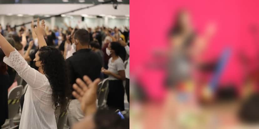 Pastora é pega com outro na cama pelo próprio marido (Foto: Reprodução) Pastora é pega com outro na cama pelo próprio marido (Foto: Reprodução)
