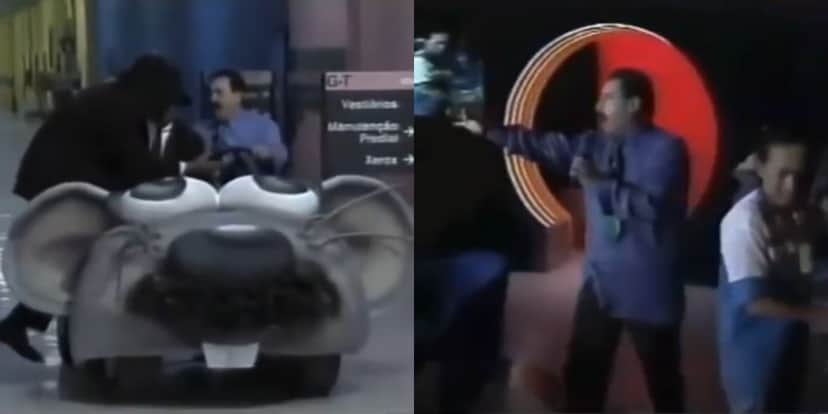 Ratinho em seu primeiro dia na emissora de Silvio Santos (Foto: Reprodução/Instagram) Ratinho em seu primeiro dia na emissora de Silvio Santos (Foto: Reprodução/Instagram)