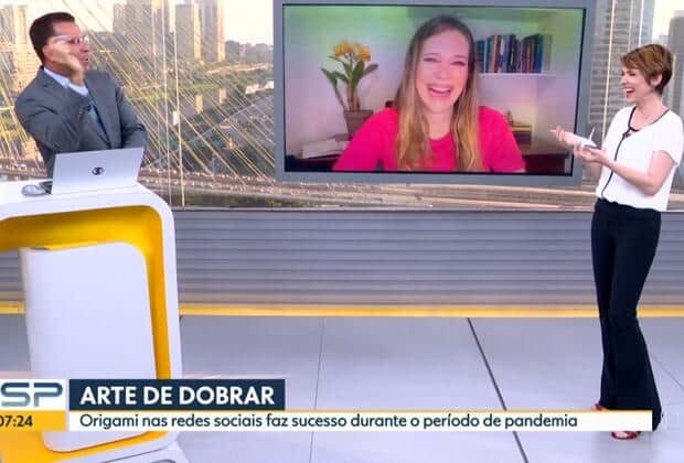 Rodrigo Bocardi cometeu um erro durante o Bom Dia São Paulo (Foto: Reprodução/ Globo) Rodrigo Bocardi cometeu um erro durante o Bom Dia São Paulo (Foto: Reprodução/ Globo)