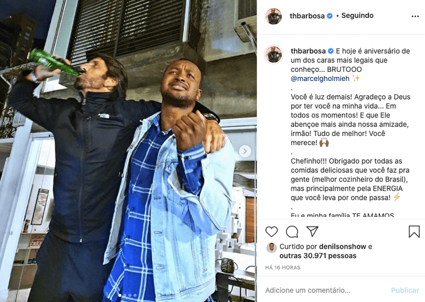 thiaguinho se declarou para um amigo querido (Foto: reprodução/Instagram) thiaguinho se declarou para um amigo querido (Foto: reprodução/Instagram)
