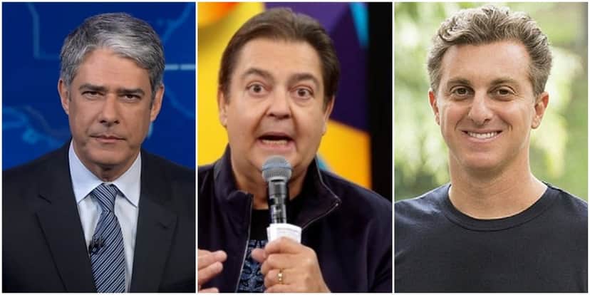 William Bonner, Faustão e Luciano Huck estariam com os pés fora da Globo - Foto: Montagem William Bonner, Faustão e Luciano Huck estariam com os pés fora da Globo - Foto: Montagem