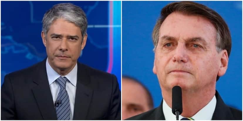 O jornalista William Bonner virou alvo de Bolsonaro - Foto: Montagem O jornalista William Bonner virou alvo de Bolsonaro - Foto: Montagem