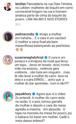 Xuxa Meneghel resolveu emitir sua opinião sobre a confusão no Leblon (Foto: Reprodução) Xuxa Meneghel resolveu emitir sua opinião sobre a confusão no Leblon (Foto: Reprodução)