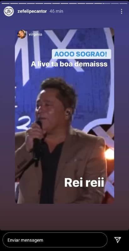 Leonardo mandou recado para Zé Felipe e Virgínia (Foto: Reprodução/ Instagram) Leonardo mandou recado para Zé Felipe e Virgínia (Foto: Reprodução/ Instagram)