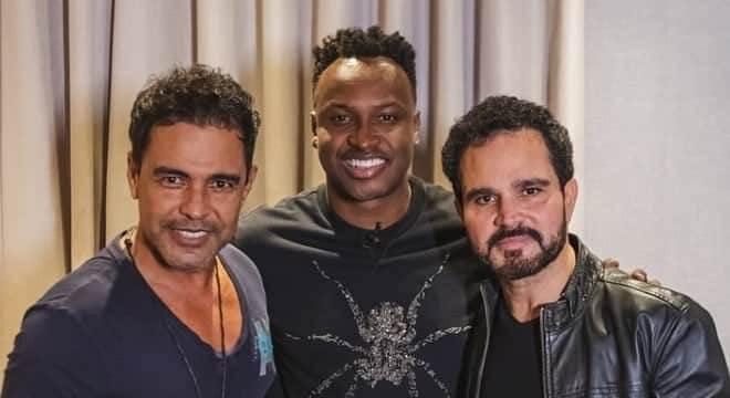 Thiaguinho se reuniu com Zezé di Camargo e Luciano (Foto: Divulgação) Thiaguinho se reuniu com Zezé di Camargo e Luciano (Foto: Divulgação)