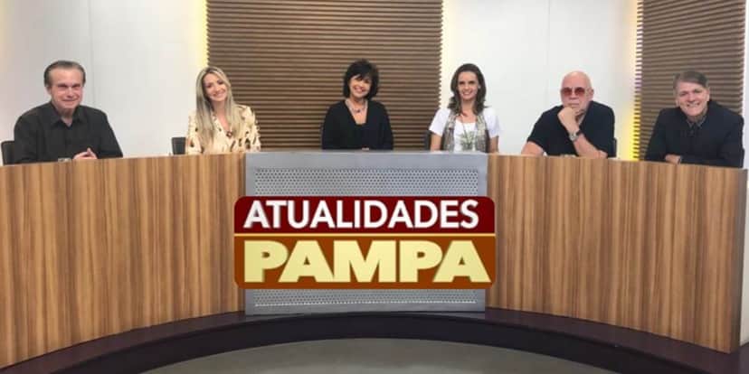 Apresentadores do programa Atualidades Pampa (Foto: Reprodução) Apresentadores do programa Atualidades Pampa (Foto: Reprodução)
