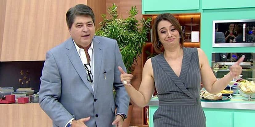 Datena e Catia Fonseca formam parceria nas tardes da Band (Foto: Reprodução) Datena e Catia Fonseca formam parceria nas tardes da Band (Foto: Reprodução)