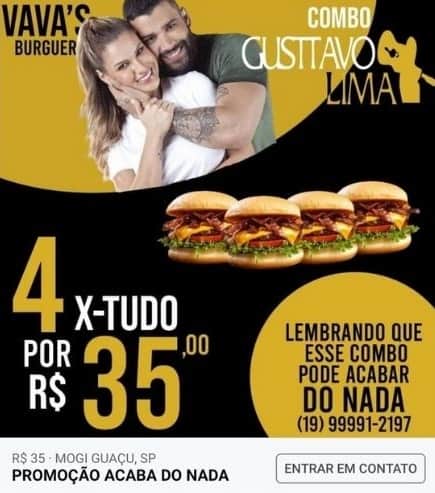 Campanha feita por restaurante de Mogi Guaçu, em São Paulo, que viralizou nas redes sociais (Foto: Reprodução) Campanha feita por restaurante de Mogi Guaçu, em São Paulo, que viralizou nas redes sociais (Foto: Reprodução)