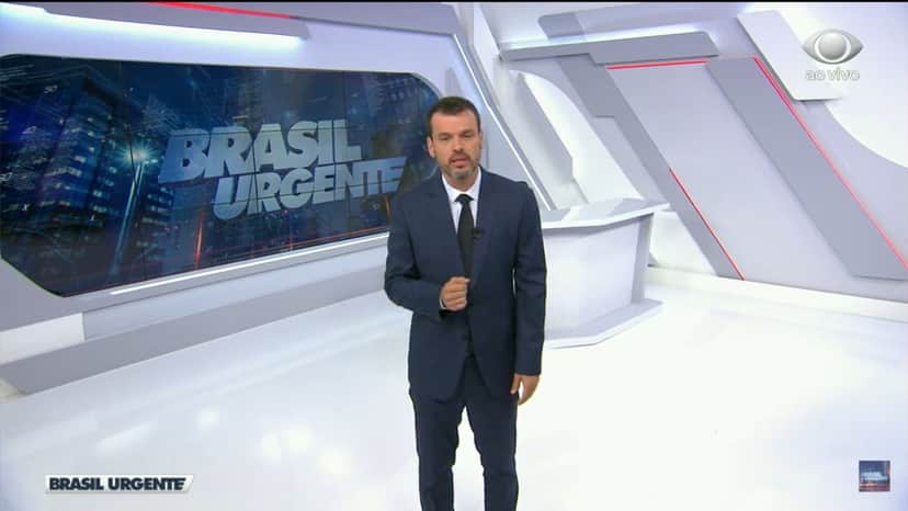 Lucas Martins substituiu Datena no Brasil Urgente (Foto: Divulgação) Lucas Martins substituiu Datena no Brasil Urgente (Foto: Divulgação)