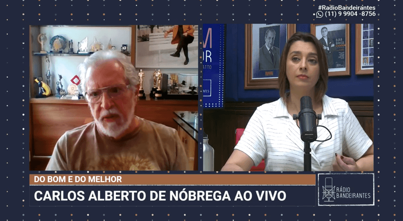 Carlos Alberto foi entrevistado por Catia Fonseca (Foto: reprodução/Youtube) Carlos Alberto foi entrevistado por Catia Fonseca (Foto: reprodução/Youtube)