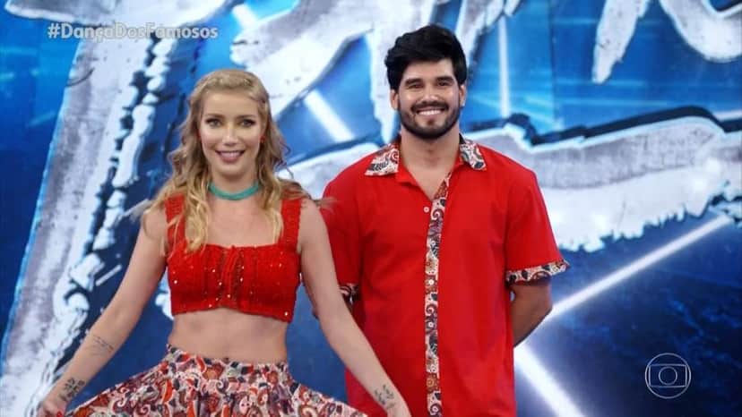 Participantes da Dança dos Famosos se apresentaram sem máscaras (Foto: Reprodução) Participantes da Dança dos Famosos se apresentaram sem máscaras (Foto: Reprodução)