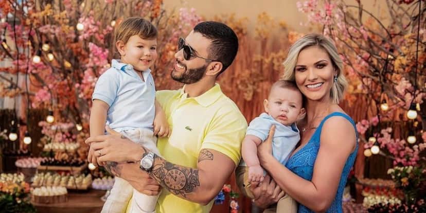 Gusttavo Lima Andressa Suita e filhos (Foto: Reprodução) Gusttavo Lima Andressa Suita e filhos (Foto: Reprodução)