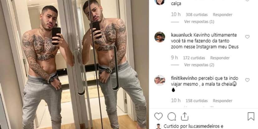 Kevinho com calça de moletom (Foto: Reprodução) Kevinho com calça de moletom (Foto: Reprodução)