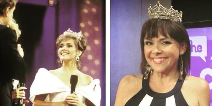 Leanza Cornet quando venceu o Miss America e em 2015 (Foto: Reprodução) Leanza Cornet quando venceu o Miss America e em 2015 (Foto: Reprodução)