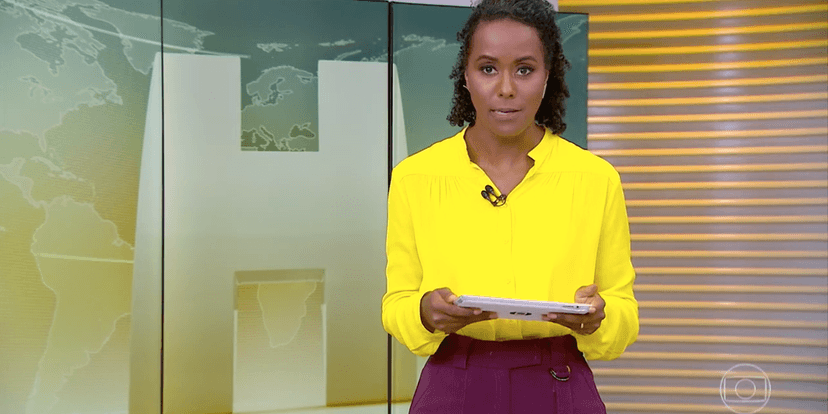 Maju Coutinho se mostrou desolada durante o 'Jornal Hoje' do último feriado (Foto: reprodução) Maju Coutinho se mostrou desolada durante o 'Jornal Hoje' do último feriado (Foto: reprodução)