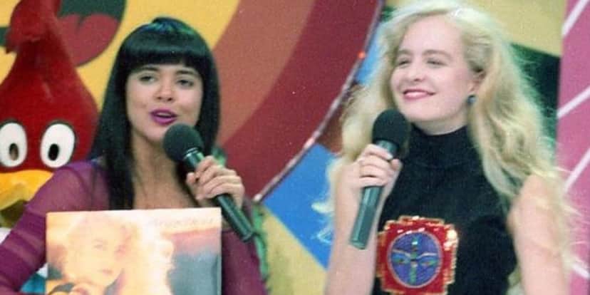 Mara Maravilha e Angélica juntas nos anos 1990 (Foto: Reprodução) Mara Maravilha e Angélica juntas nos anos 1990 (Foto: Reprodução)