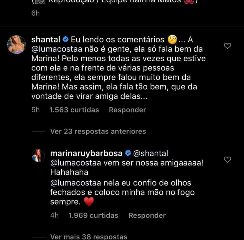 Marina Ruy Barbosa diz que colocaria mão no fogo por amiga (Foto: Reprodução) Marina Ruy Barbosa diz que colocaria mão no fogo por amiga (Foto: Reprodução)