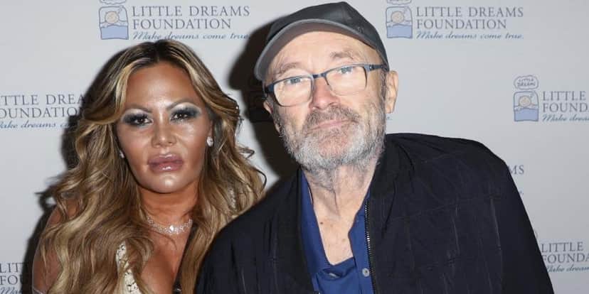 Phil Collins e Orianne Cevey (Foto: Reprodução) Phil Collins e Orianne Cevey (Foto: Reprodução)