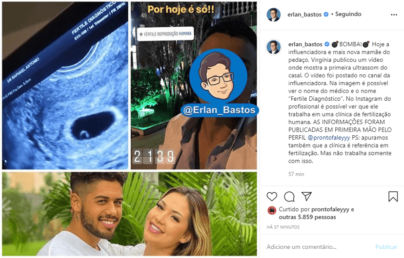 Virgínia e Zé Felipe foram acusados e fazer inseminação artificial (Foto: Reprodução) Virgínia e Zé Felipe foram acusados e fazer inseminação artificial (Foto: Reprodução)