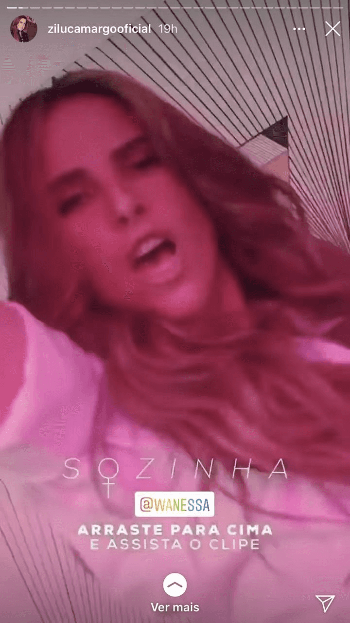 Zilu mostrou apoio a um projeto da filha Wanessa (Foto: reprodução/Instagram) Zilu mostrou apoio a um projeto da filha Wanessa (Foto: reprodução/Instagram)