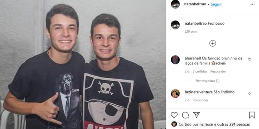 Andrey e Natã atualmente (Foto: Reprodução) Andrey e Natã atualmente (Foto: Reprodução)