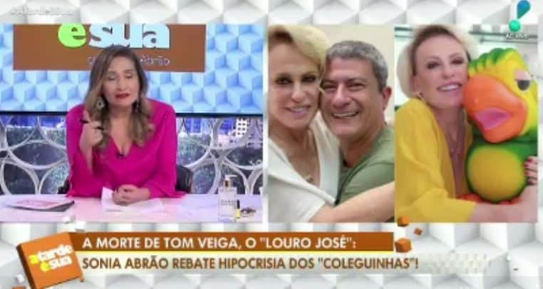 Sonia Abrão fala sobre polêmica envolvendo morte de Tom Veiga (Reprodução: TV)) Sonia Abrão fala sobre polêmica envolvendo morte de Tom Veiga (Reprodução: TV))