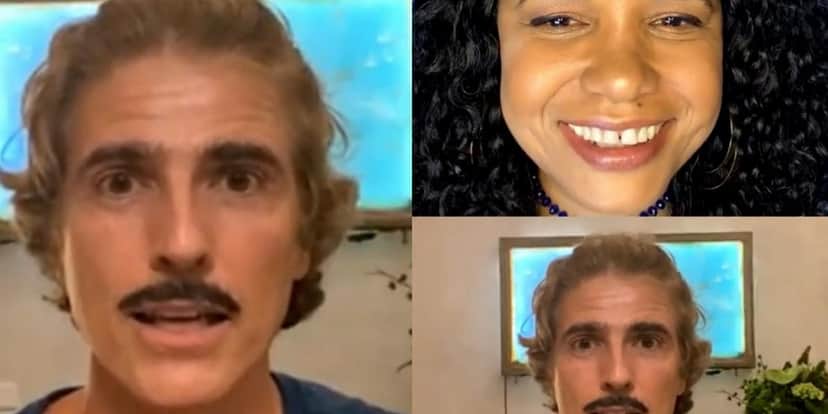 Reynaldo Gianecchini aparece de visual novo em live e relembra cenas com Vera Fisher (Foto: Reprodução/Instagram) Reynaldo Gianecchini aparece de visual novo em live e relembra cenas com Vera Fisher (Foto: Reprodução/Instagram)