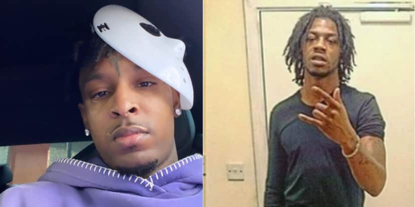 21 Savage e o irmão Terrel Davis (Foto: Montagem) 21 Savage e o irmão Terrel Davis (Foto: Montagem)