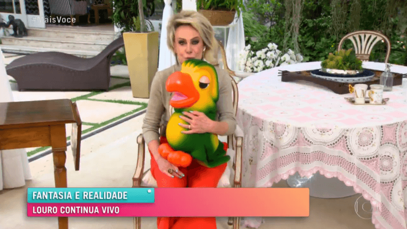 Ana Maria Braga segurou o boneco do Louro José ao vivo na Globo e contou sobre sonho (Foto reprodução) Ana Maria Braga segurou o boneco do Louro José ao vivo na Globo e contou sobre sonho (Foto reprodução)