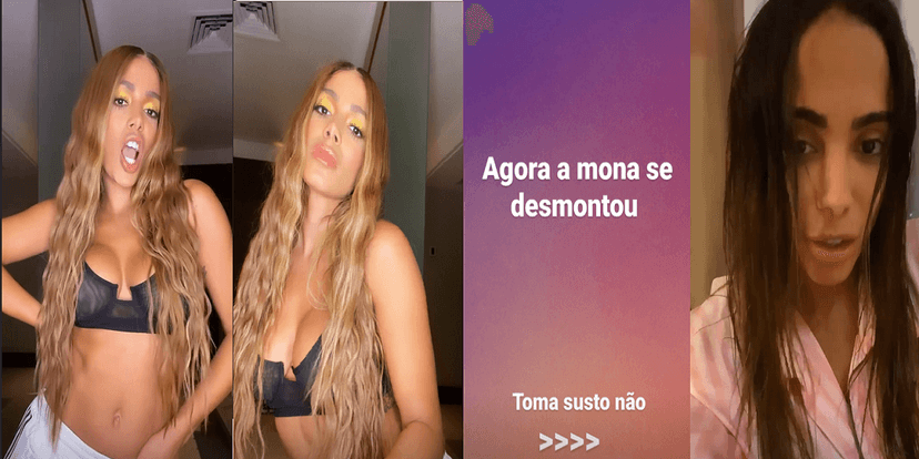 Sequência de posts da Anitta (Foto: Reprodução) Sequência de posts da Anitta (Foto: Reprodução)