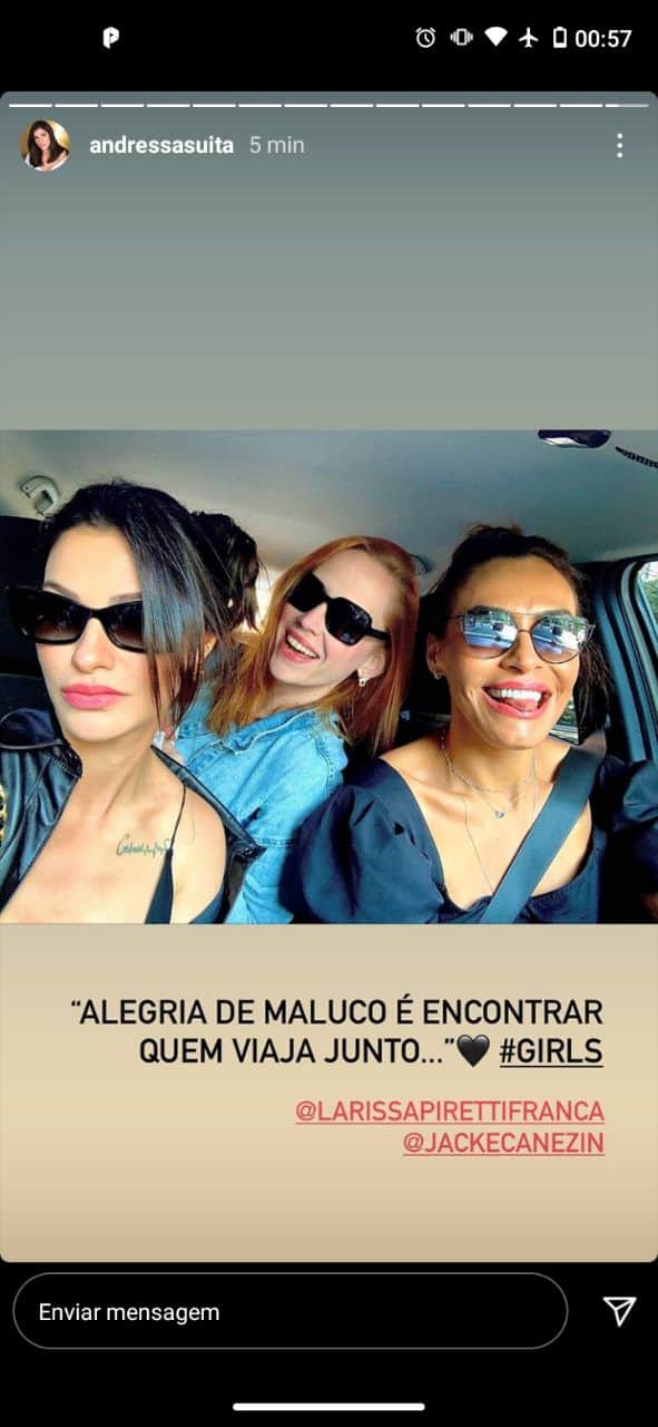 Andressa suita saiu para se divertir com um grupo de amigas (Foto: Reprodução/ Instagram) Andressa suita saiu para se divertir com um grupo de amigas (Foto: Reprodução/ Instagram)
