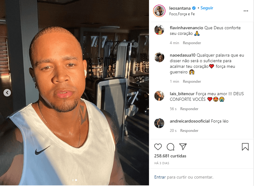 Léo Santana exibe corpão (Reprodução) Léo Santana exibe corpão (Reprodução)