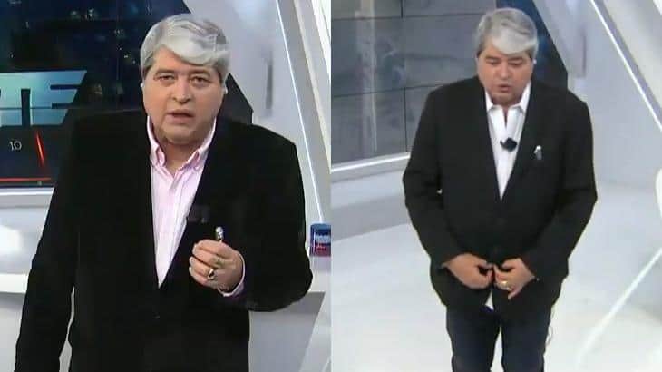 Datena troca de roupa ao vivo (Reprodução) Datena troca de roupa ao vivo (Reprodução)