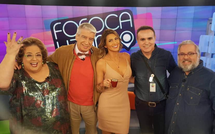 Ex-diretor do Fofocalizando ao lado dos antigos apresentadores do extinto programa do SBT Ex-diretor do Fofocalizando ao lado dos antigos apresentadores do extinto programa do SBT