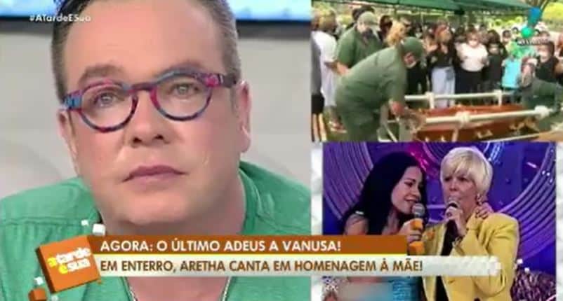 Felipeh Campos chorou a morte de Vanusa (Foto: Reprodução/RedeTV!) Felipeh Campos chorou a morte de Vanusa (Foto: Reprodução/RedeTV!)