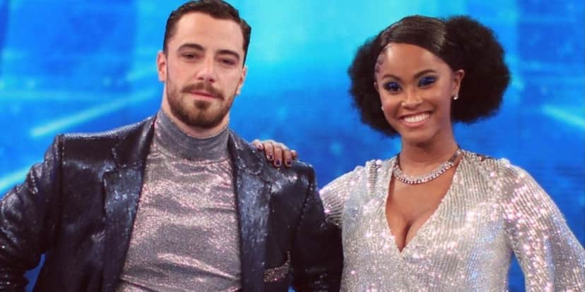 Felipe Titto e a dançarina Brennda Martins na Dança dos Famosos (Foto: Reprodução) Felipe Titto e a dançarina Brennda Martins na Dança dos Famosos (Foto: Reprodução)