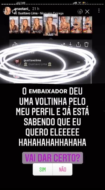Gusttavo Lima foi exposto por mulher famosa em rede social (Foto: Reprodução) Gusttavo Lima foi exposto por mulher famosa em rede social (Foto: Reprodução)