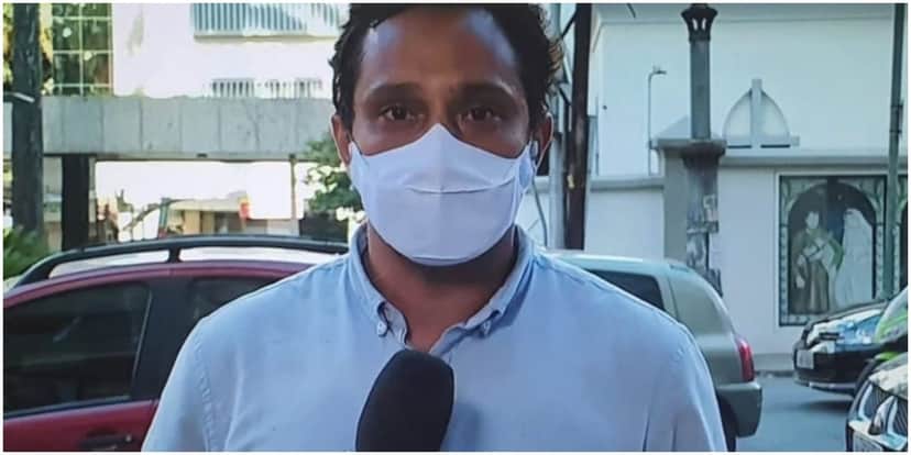 Repórter da GloboNews se emocionou e foi às lágrimas ao vivo após falar da morte da mãe (Foto: Reprodução) Repórter da GloboNews se emocionou e foi às lágrimas ao vivo após falar da morte da mãe (Foto: Reprodução)