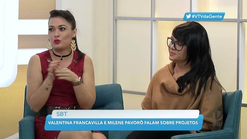 Milene Pavorô e Valentina (Foto: Reprodução) Milene Pavorô e Valentina (Foto: Reprodução)