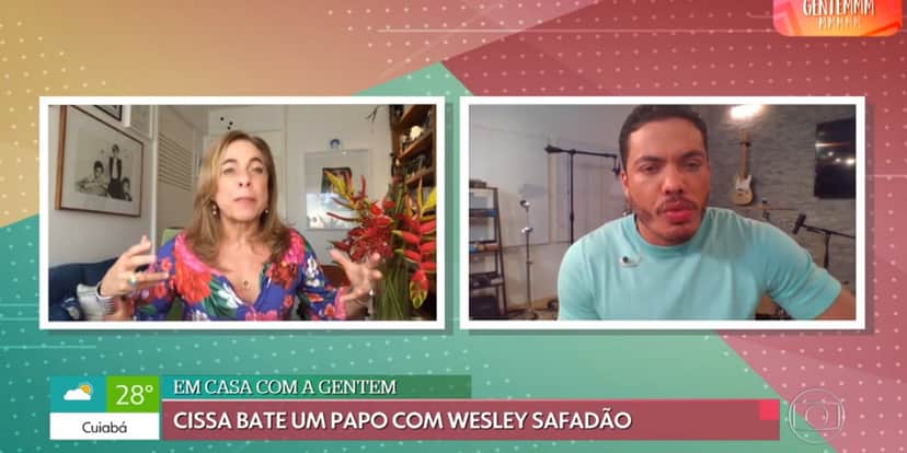 Em bate papo com Cissa Guimarães, Wesley Safadão revela motivo da mudança de corpo - Foto: Reprodução/Globo Play Em bate papo com Cissa Guimarães, Wesley Safadão revela motivo da mudança de corpo - Foto: Reprodução/Globo Play