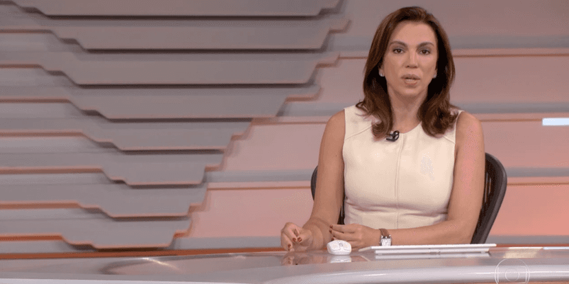 Ana Paula Araujo abre jornal às pressas para dar notícia importante (Reprodução) Ana Paula Araujo abre jornal às pressas para dar notícia importante (Reprodução)
